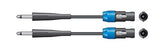 2x Speakon to Jack 1/4" Cable (6m)
